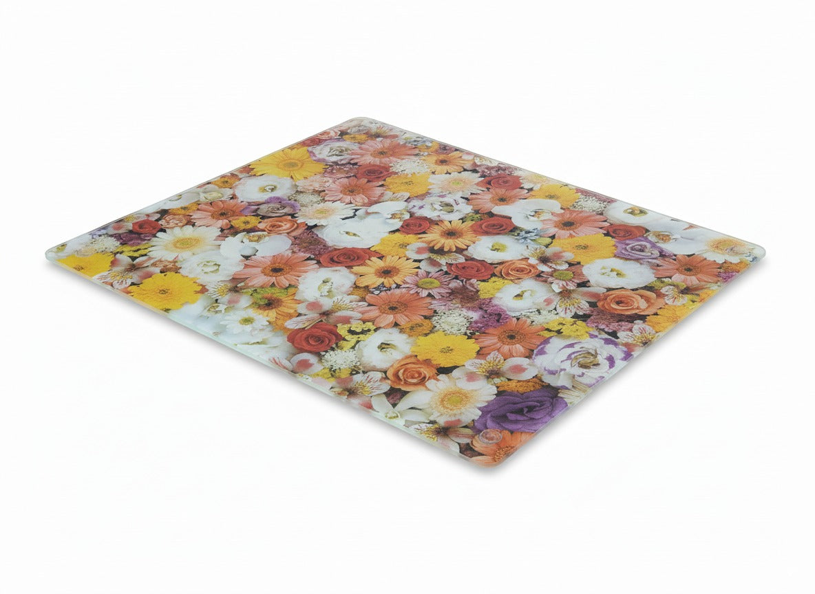 Colorful Floral Design Cutting Board