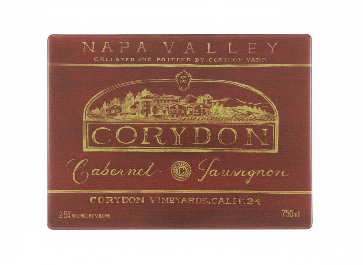 Napa Valley Wine Cutting Board 